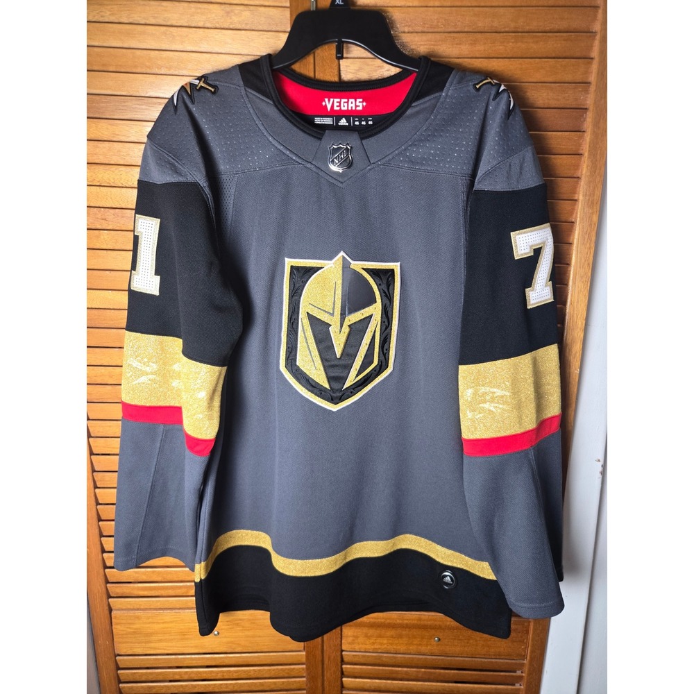 Vegas Golden Knights Adidas William Karlsson 71 Authentic Jersey Mens 46 (Small)